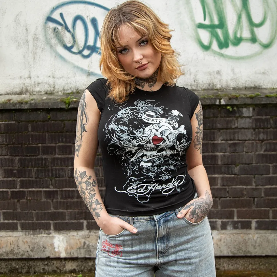 Ed Hardy Death Or Glory T-Shirt (Black)
