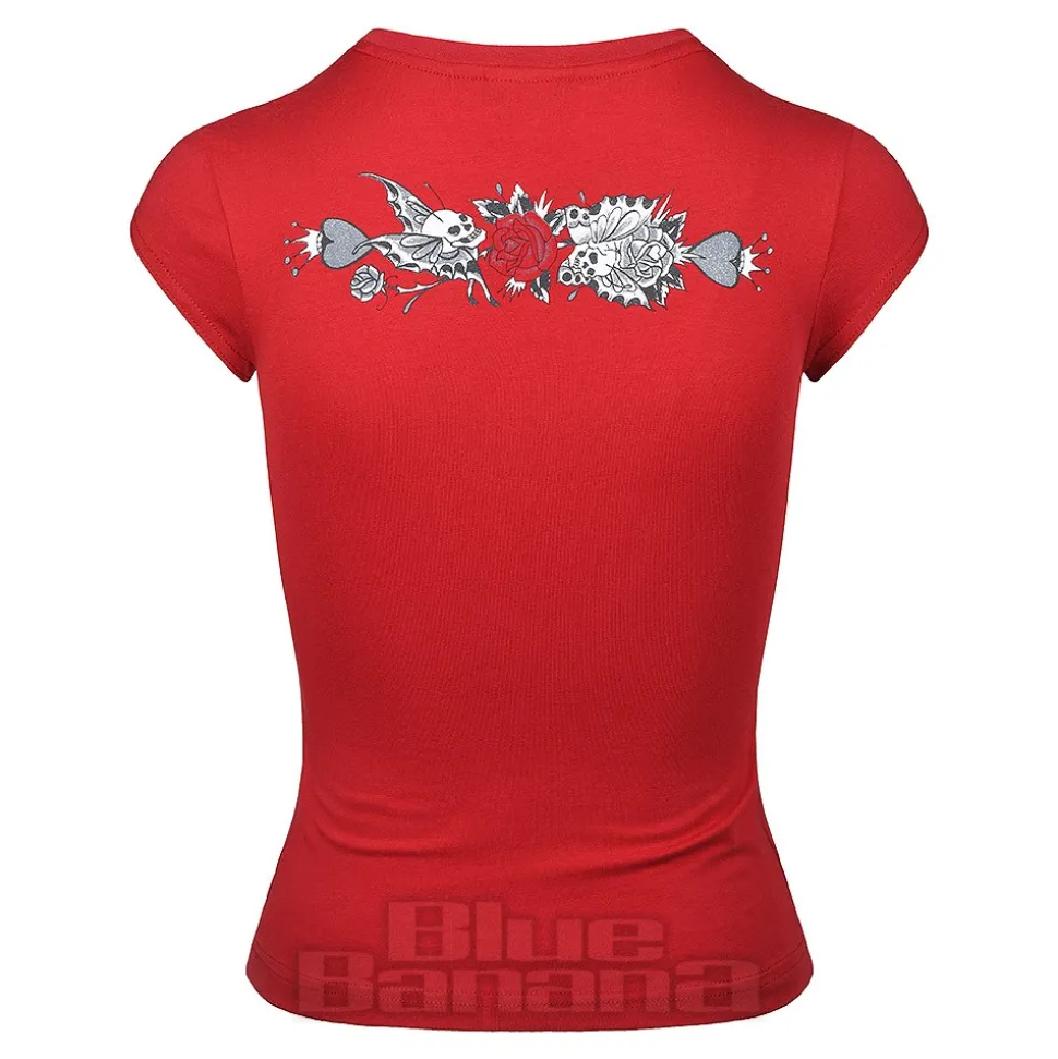 Ed Hardy Death Or Glory T-Shirt (Red)