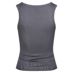 Ed Hardy NYC Diamante Crop Vest (Charcoal)