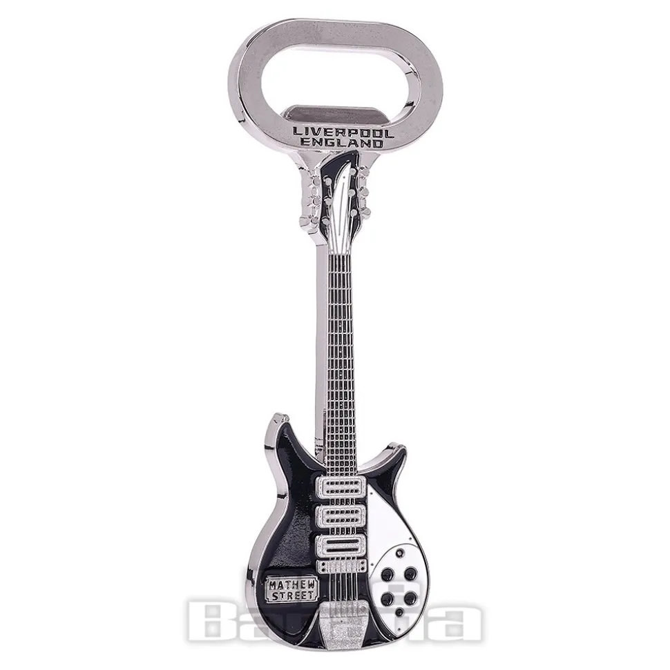 Guitar Bottle Opener (Black/White)