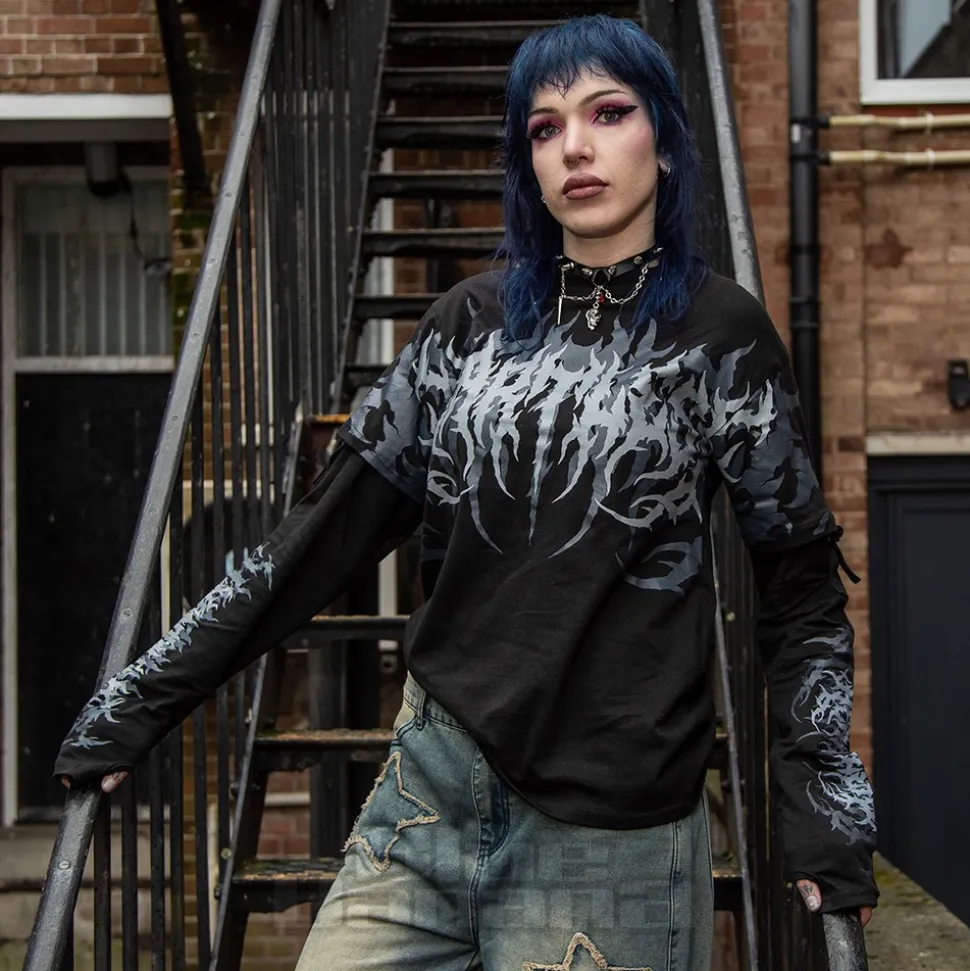 Heartless Akumu Top (Black/Grey)