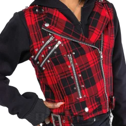 Heartless Evilyn Check Jacket (Red/Black)