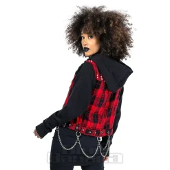 Heartless Evilyn Check Jacket (Red/Black)