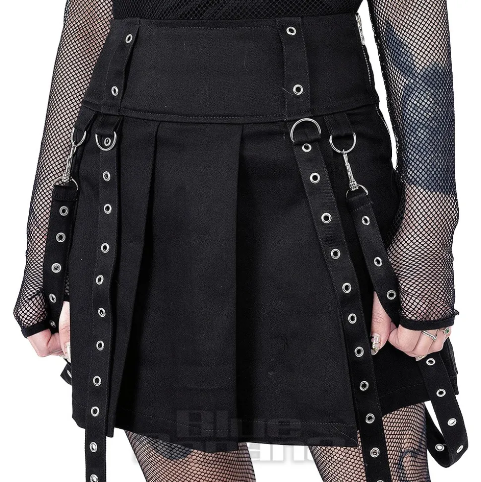 Heartless Louella Mini Skirt (Black)