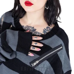 Heartless Your Worst Nightmare Jumper (Black/Grey)