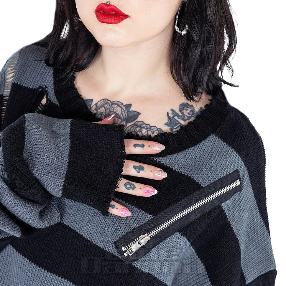 Heartless Your Worst Nightmare Jumper (Black/Grey)