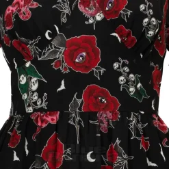 Hell Bunny Blooming Elle Dress (Black)