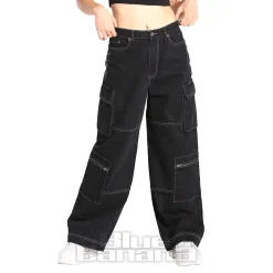 Hell Bunny Cameron Denim Jeans (Black)