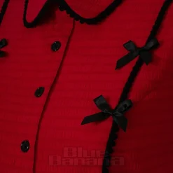 Hell Bunny Casey Blouse (Red)