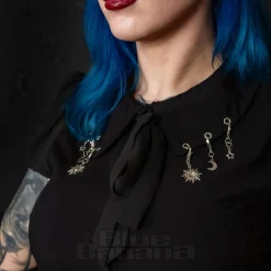 Hell Bunny Charming Blouse (Black)
