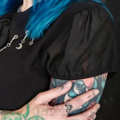Hell Bunny Charming Blouse (Black)