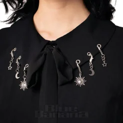Hell Bunny Charming Blouse (Black)