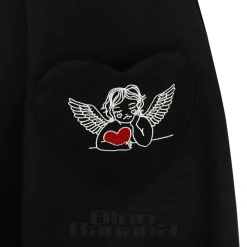 Hell Bunny Cupid Pinafore Dress (Black)