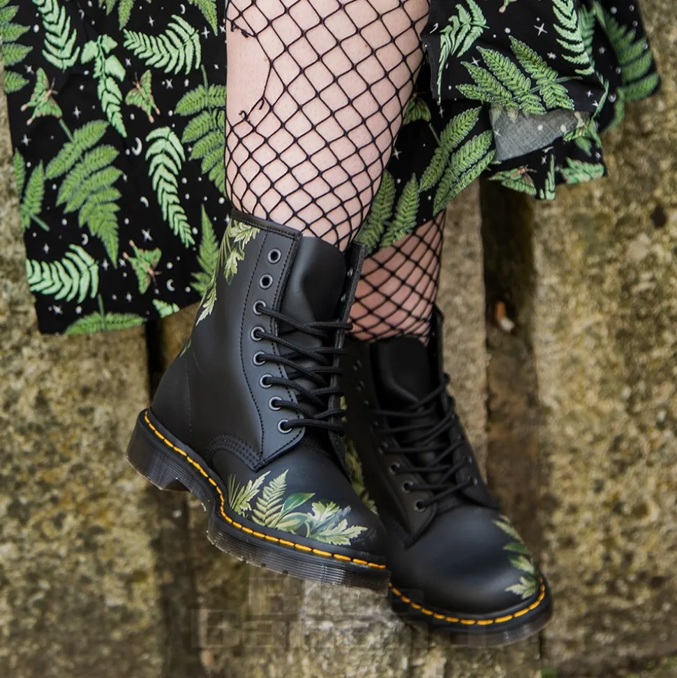 Hell Bunny Gaia Midi Dress (Black/Green)
