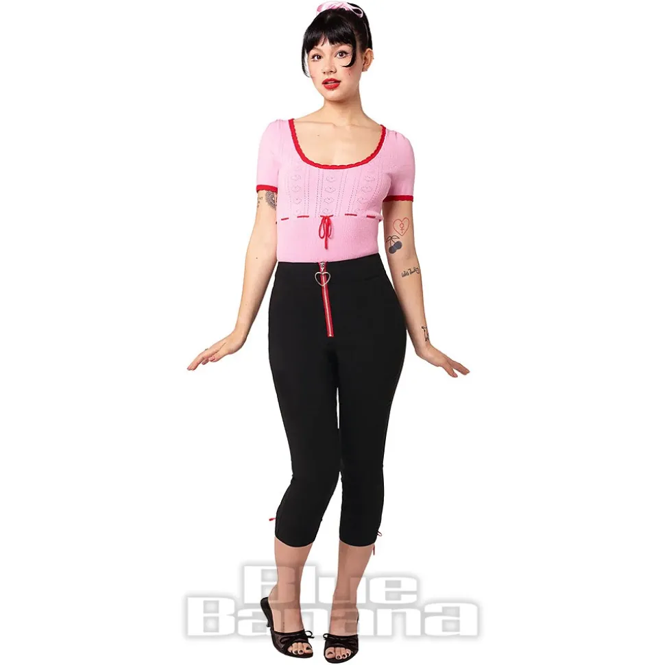 Hell Bunny Lucie Capris (Black)
