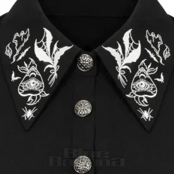 Hell Bunny Mischief Blouse (Black)