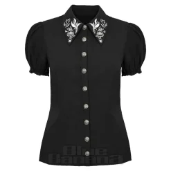 Hell Bunny Mischief Blouse (Black)