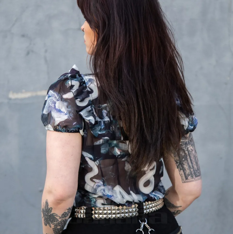 Hell Bunny Serpent Blouse (Multicolour)