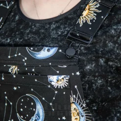 Hell Bunny Solaris Dungarees (Black)