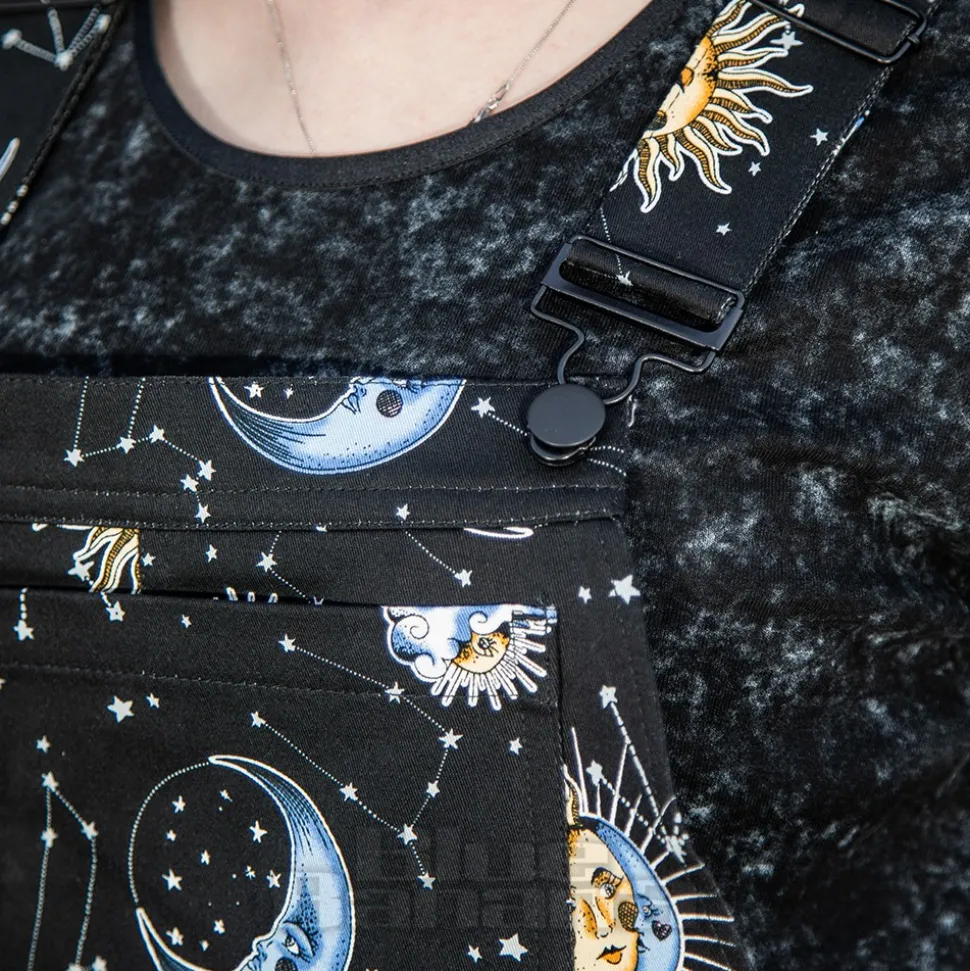 Hell Bunny Solaris Dungarees (Black)