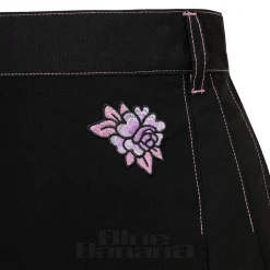 Hell Bunny X Care Bear Cheer Bear Pleated Mini Skirt (Black)