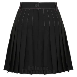 Hell Bunny X Care Bear Cheer Bear Pleated Mini Skirt (Black)