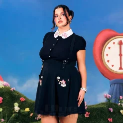Hell Bunny X Care Bear Love-A-Lot Skirt (Black)