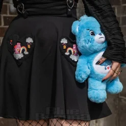 Hell Bunny X Care Bear Love-A-Lot Skirt (Black)