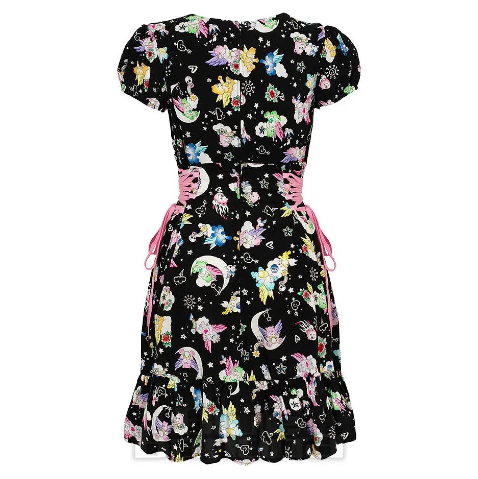 Hell Bunny X Care Bear Roxi Care Bears Dress (Black)