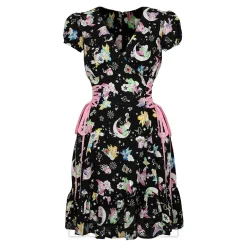 Hell Bunny X Care Bear Roxi Care Bears Dress (Black)