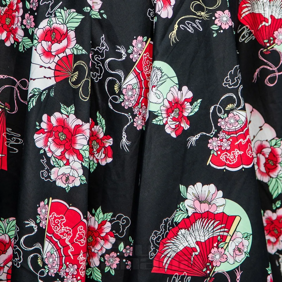Hell Bunny Yuna Midi Dress (Black)