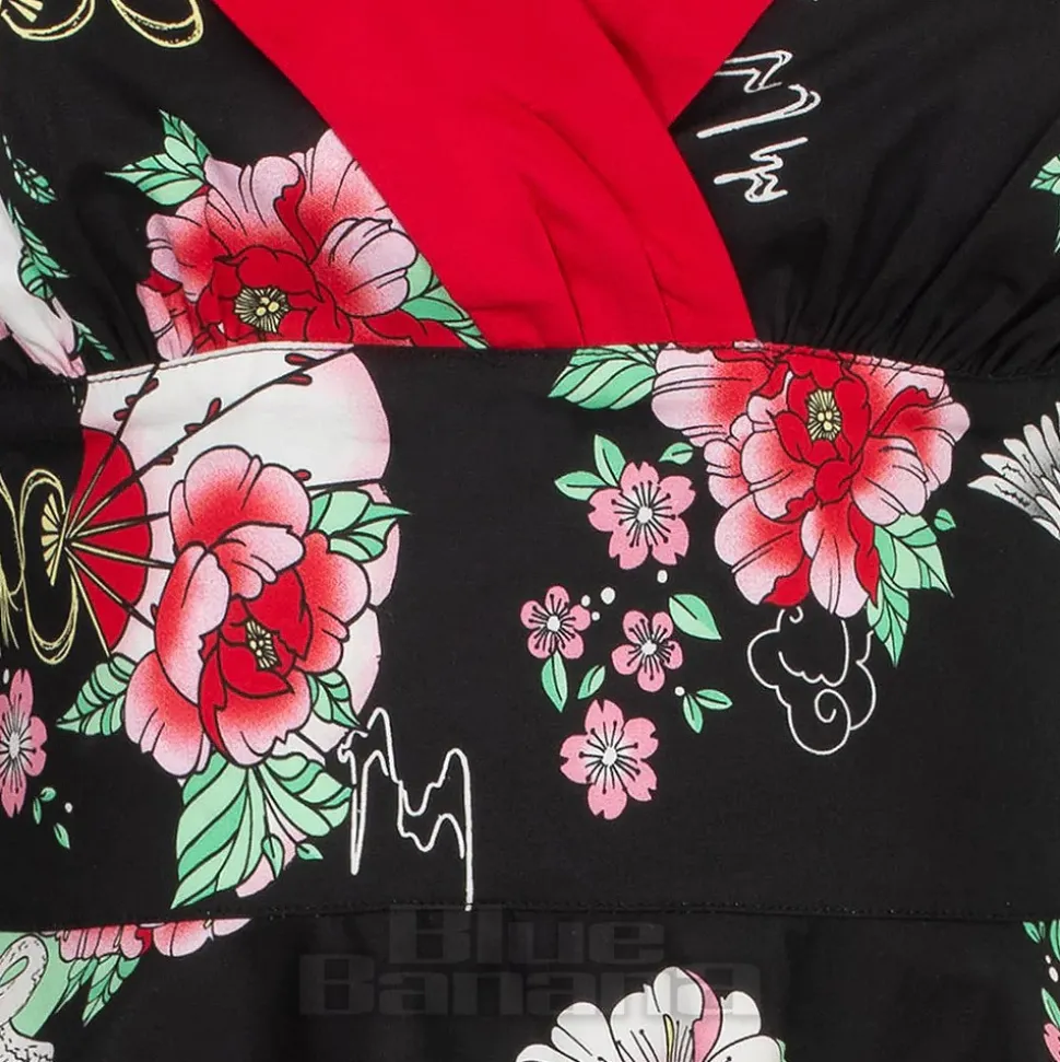 Hell Bunny Yuna Midi Dress (Black)