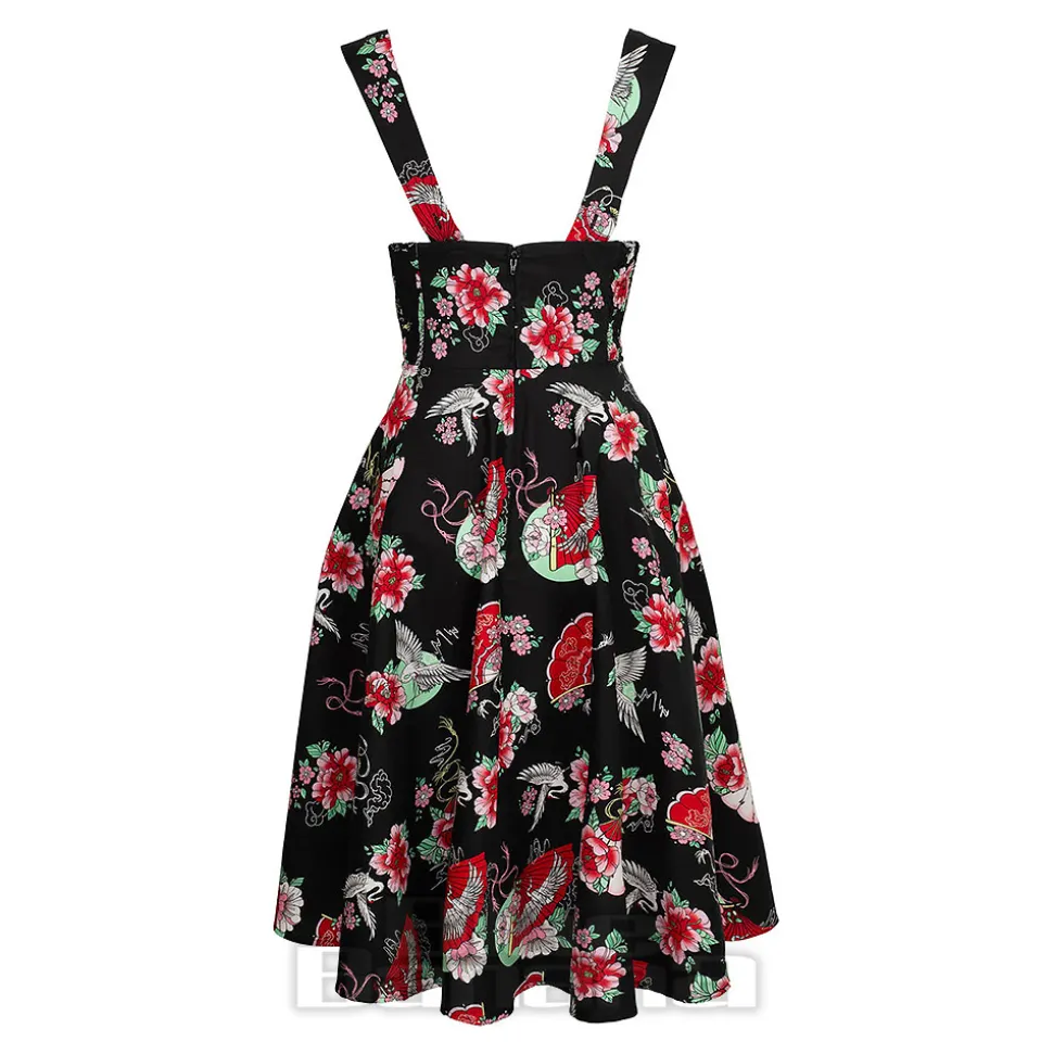 Hell Bunny Yuna Midi Dress (Black)