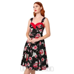 Hell Bunny Yuna Midi Dress (Black)