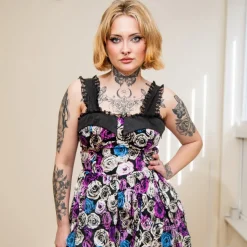 H&R London Pink Roses Dress (Multicolour)