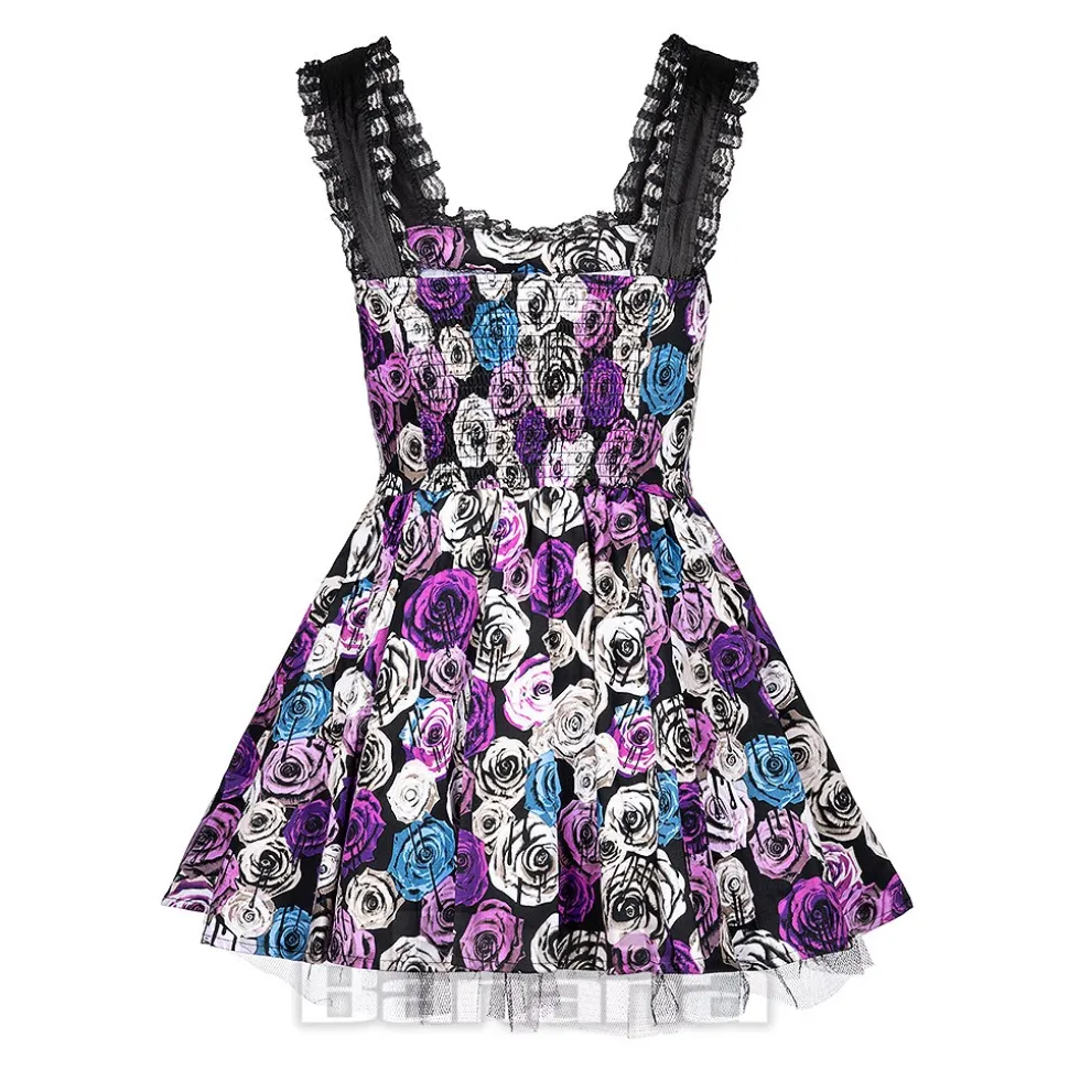 H&R London Pink Roses Dress (Multicolour)