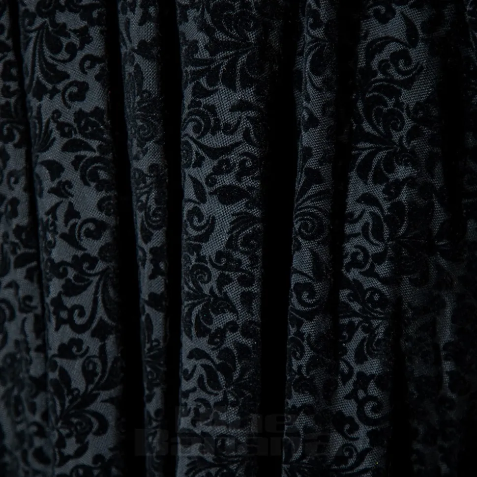 Jawbreaker Handkerchief Midi Dress (Black)