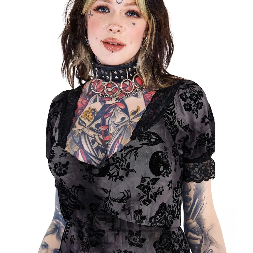 Jawbreaker Skull Knee Dress (Black)