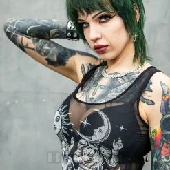 Jawbreaker Sun & Moon Gods Mesh Vest (Black)