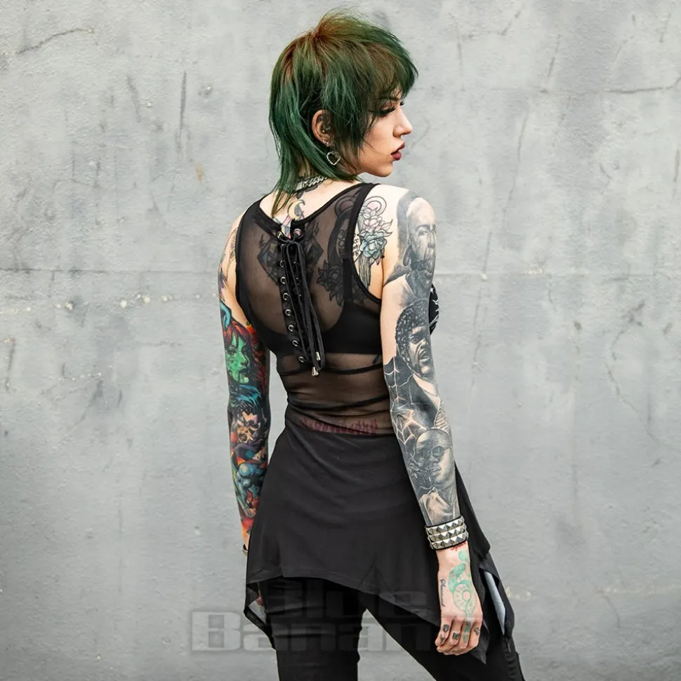 Jawbreaker Sun & Moon Gods Mesh Vest (Black)