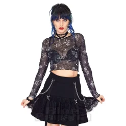 Jawbreaker Tarot Mesh Top (Black)