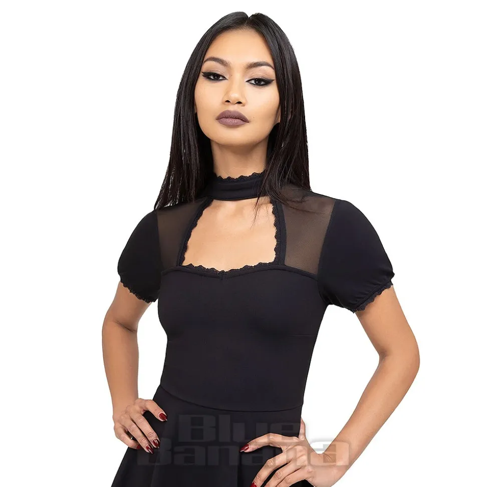 Killstar Draculana Skater Mini Dress (Black)