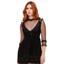 Killstar Juniper's Ballad Underbust Mini Dress (Black)