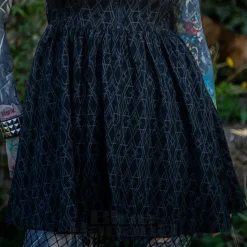 Killstar Mortalis Mini Dress (Charcoal)