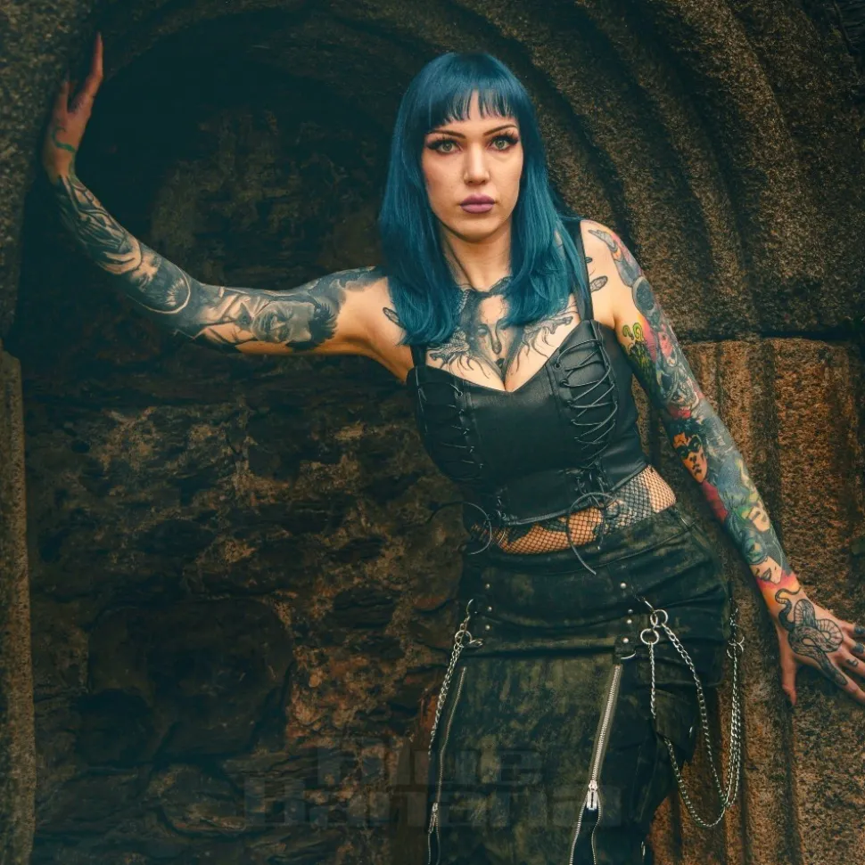 Killstar Nyxian Corset Top (Black)