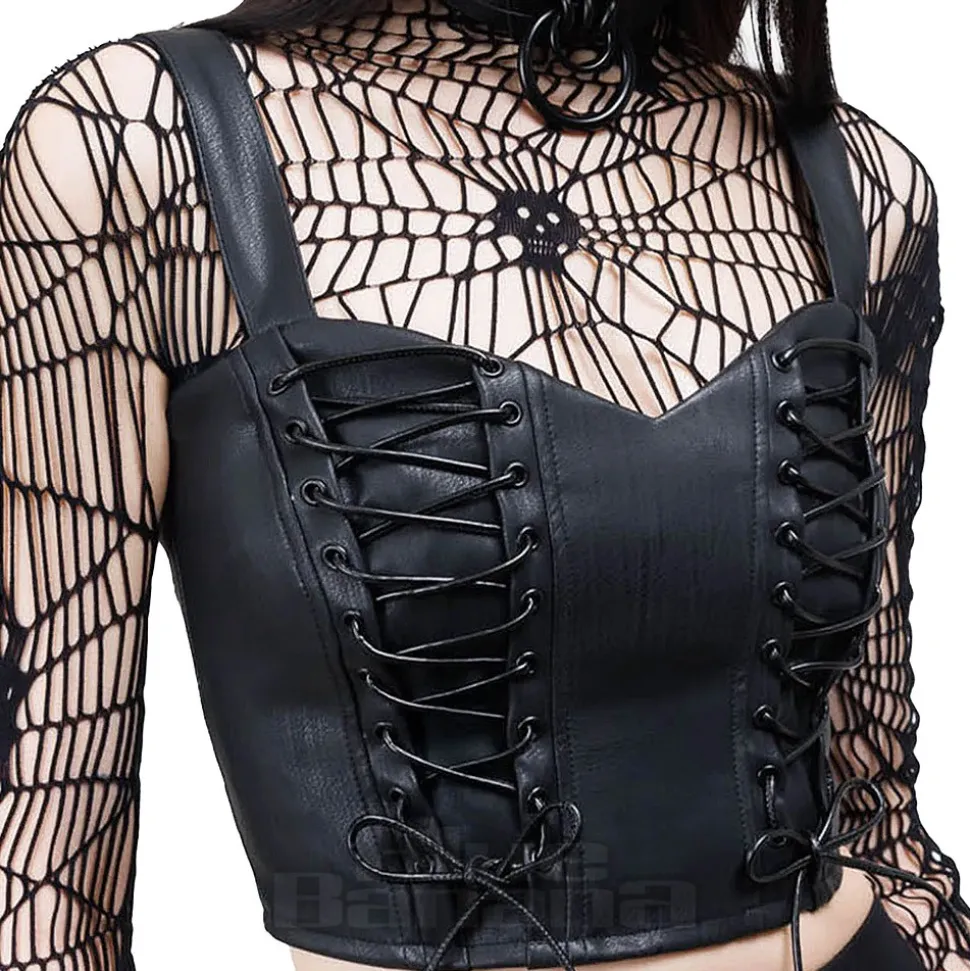 Killstar Nyxian Corset Top (Black)