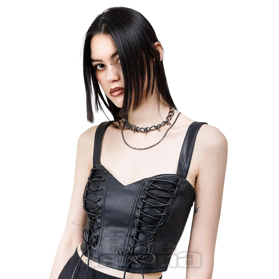 Killstar Nyxian Corset Top (Black)