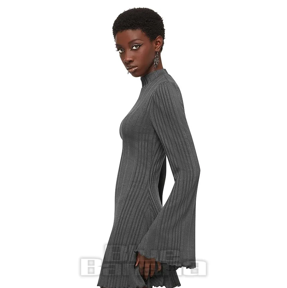 Killstar Of The Blade Mini Dress (Grey)