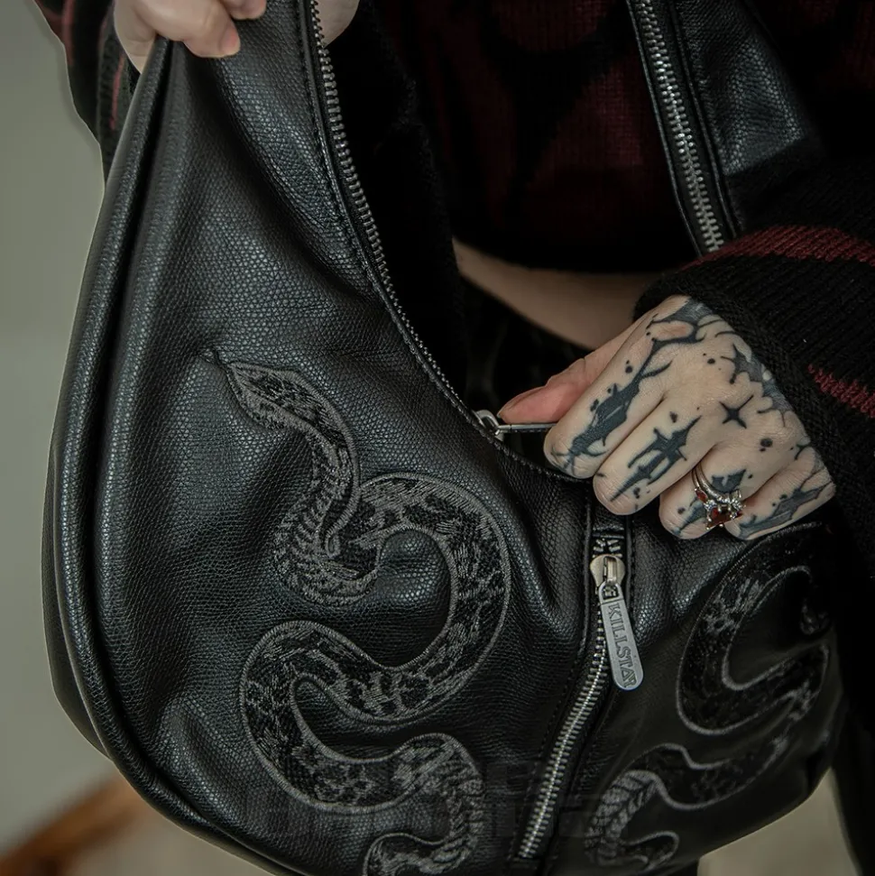 Killstar Silver Bite Handbag (Black)
