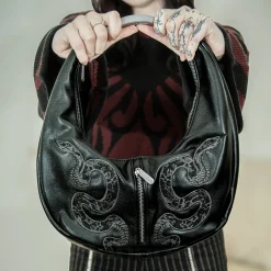 Killstar Silver Bite Handbag (Black)